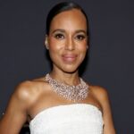 Kerry Washington Shines in White Bandeau Dress at Chanel 5th Avenue Opening Party