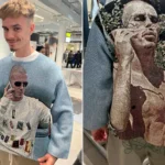 Romeo Beckham Rocks Cozy Graphic Sweater Featuring Parents David and Victoria