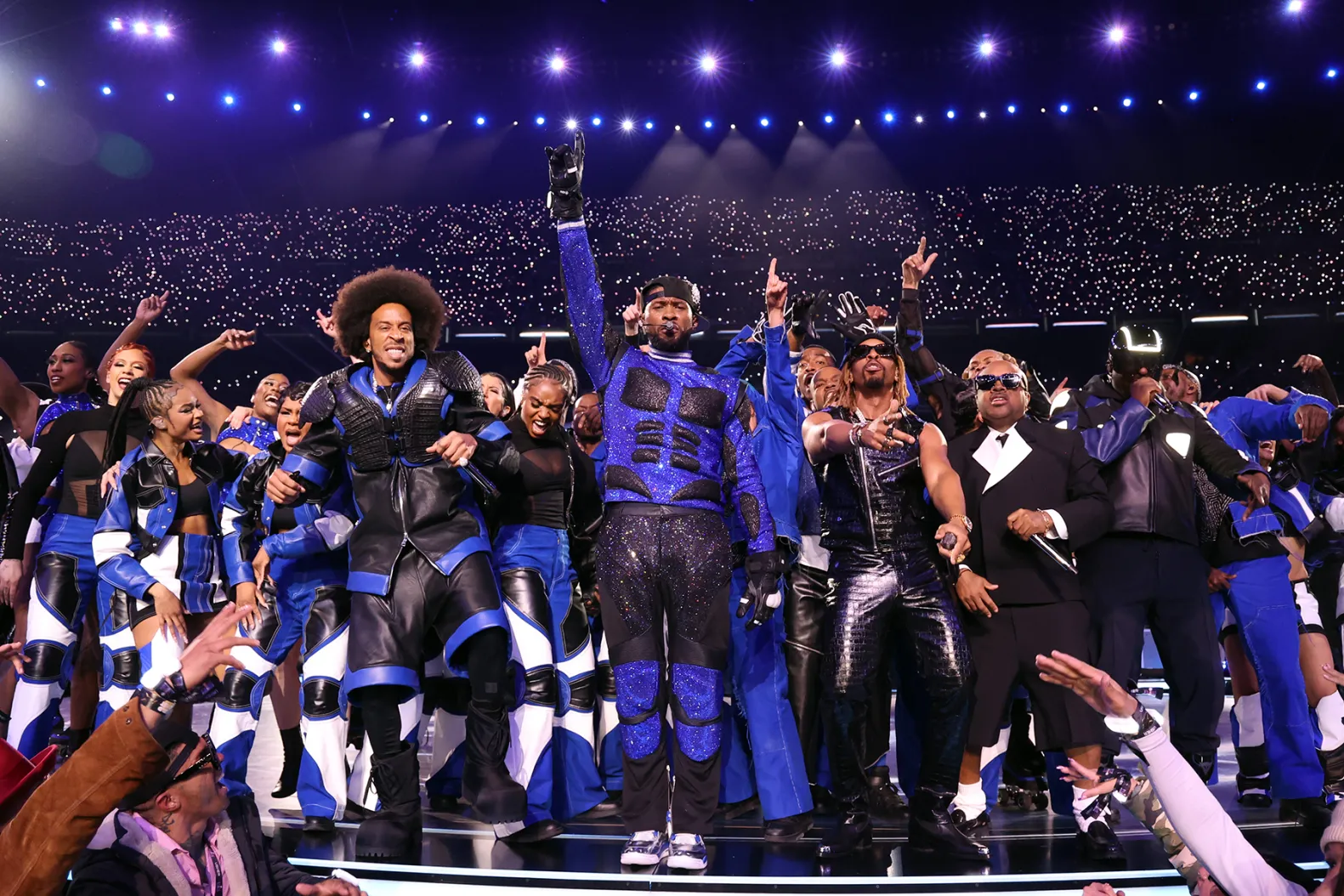 Usher Shines at Super Bowl Half-Time Show