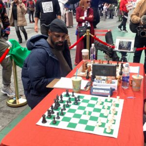 Nigeria's Brightest Chess Master, Tunde Onakoya, Setting New Record for Guinness World Book in NYC